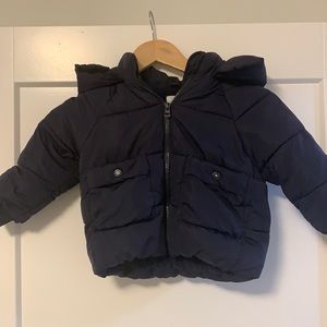 Zara Toddler Navy Puffer Jacket